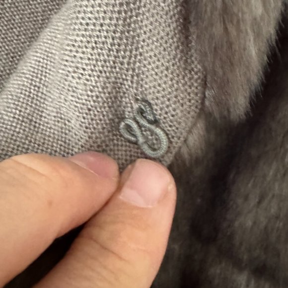 ZARA Knit Super Soft Gray Brown Faux Fur Jacket Coat Size Small - Picture 6 of 11